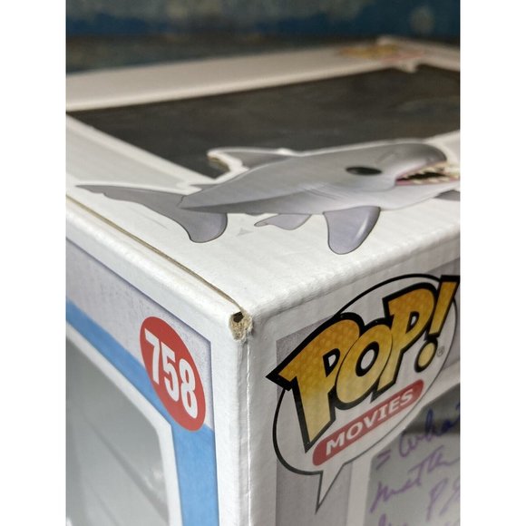Jaws Great White Shark Funko Pop 759 Signed  Auto Carl Gottlieb / Jeffrey Kramer - Picture 11 of 12